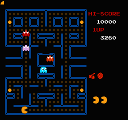 Pac-Man (USA) (Namco) In game screenshot